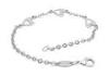 316 Stainless Steel Anklet Three Double Heart In One Shape Womens Charm Bracelet