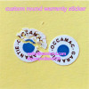 custom small size round warranty adhesive sticker