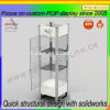 Free Standing clear bedroon toys display stand and showcase