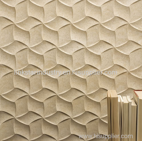 3D Natural limestone walls panels interior design