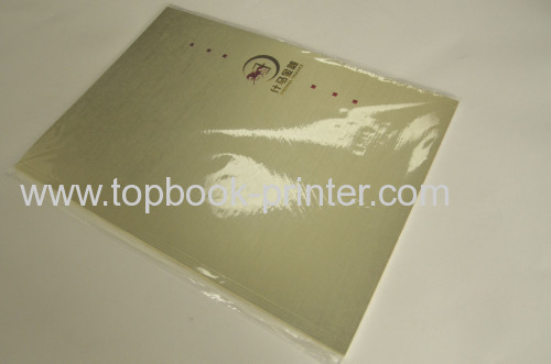 Heat shrinkable polymer garment catalogue softcover book printing on demands