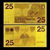 Gold Netherland Bills 25 Gulden Gold Foil Banknote Gold Engraved For Promotion Gift