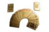 Engrave Euro 500 Gold Plated Playing Cards Gold Foil +PET Material For Home Decoration