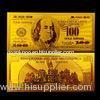 Full set USD 24k gold Engrave banknote , gold plated 100 dollar bill