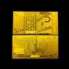 24k Gold 5 Euro Note Gold Banknote Gifts , Gold Foil Paper Money