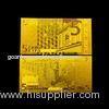 24k Gold 5 Euro Note Gold Banknote Gifts , Gold Foil Paper Money