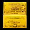 Full set AUD Gold Engrave Banknote , Foreign bank notes gold paper money