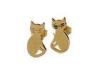 Mini Cat Surgical Stainless Steel Stud Earrings , Gold Post Earrings