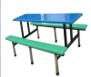 Rectangle School Dining Furniture fast food tables and seats