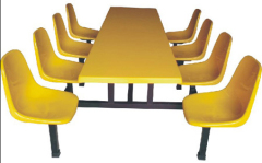 company/school/barrack canteen use 8seat Steel Dining Table & Chair/Dining Room Table and Chair