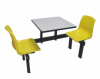 Two Seaters School Dining Table and Chair Set