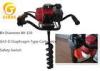 Single Man Petrol Earth Auger Gasoline Ground Drill Machinery Powerful and Portable