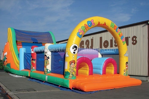 Inflatable Backyard Obstacle Challenge For Amusement Park