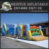 Adrenaline Rush Inflatable Obstacle Course with slide