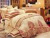 Artistic Bright Cotton Sateen Bedding Sets For Hotel , Bedroom Sheet Sets