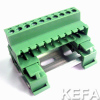 pluggable terminal block with DIN rail for wire to wire connection KF2EDG-UKR