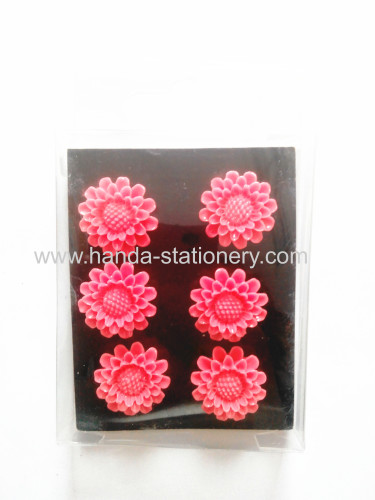 Game Party flower  shape resin Magnet Gift Magnetic Toys for Children  wooden magnet plastic magnets