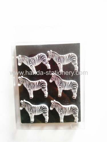 zebra shape animal magnet,rubber magnet,magnet 