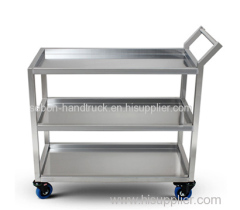 3-Shelf heavy duty stock cart with wheels