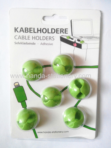 Eco-friendly Flexible Pvc Wire Cable Holder for phone or MP3,MP4