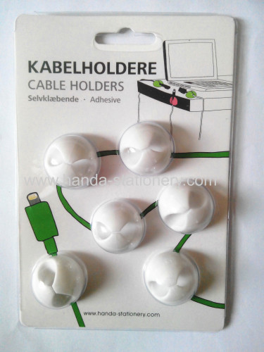 Eco-friendly Flexible Pvc Wire Cable Holder for phone or MP3,MP4