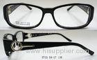 Colorful Large Square Acetate Optical Glasses Frames For Women For Wide Faces