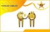 Gold Plating Golf Divot Tool With Custom Logo For Business Gift