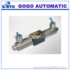 Explosion isolation solenoid valve directional control valve