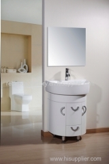 60CM PVC bathroom cabinet floor stand cabinet vanity for sale round size