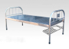 Movable Double-function Manual Hospital Bed with Stainless Steel Bed Head