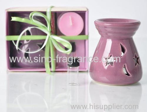 Ceramic fragrance oil burner fragrance oil and scented candle 1851