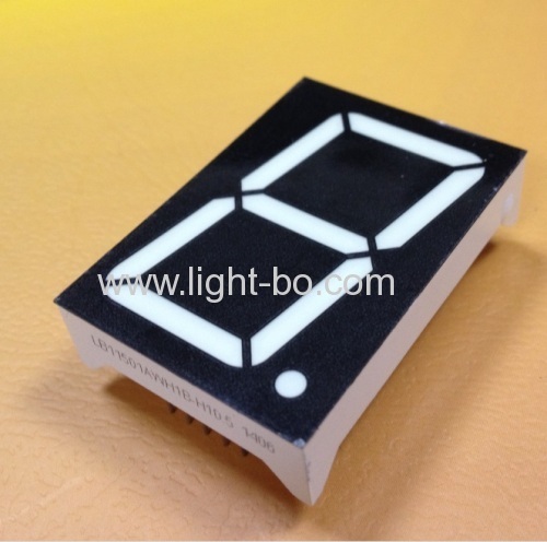 Common anode Single-digit 1.5  seven segment WHITE LED Display