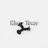 fillister head black machine screw(with ISO card)