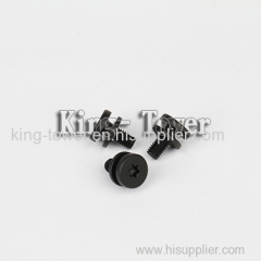 2015 hot sale stainless steel black anodized black machine screw