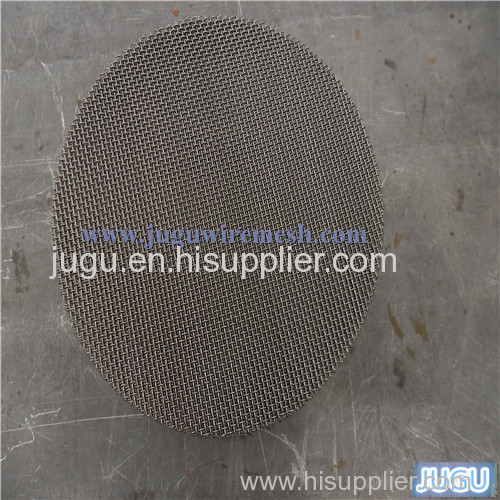 stainless steel sintered mesh filter disc