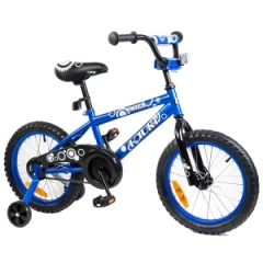 Tauki AMIGO 16 inch Kid Bike With Removable Training Wheels, Coaster Brake, for Boys and Girls, Blue