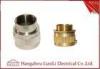Brass Male & Female Flexible Conduit Adaptor with Nickle Plated 20mm 25mm