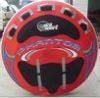 More handles four people water inflatable ski tubes with cloth cover for ocean surfing