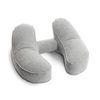 38cm * 26 * 10cm 0.4mm flocked Inflatable Travel Neck Pillow for airplanes