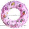 Fruit / fish pringting pvc bubble inflatable swim rings , inflatable swimming tubes