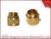 20mm 25mm Brass Flexible Conduit Adaptor With Screw Nickle Plated