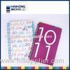 Colorful A5 , A4 or custom spiral notebook printing for school students