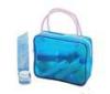 Double handle Inflatable tooth brush PVC handbag for girls travel
