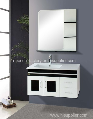 90CM PVC bathroom cabinet wall hung cabinet vanity for sale