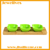 Silicone and Bamboo Serve-ware Set New Design