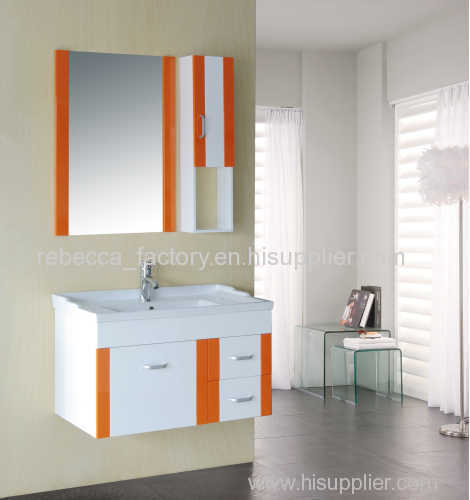 80CM PVC bathroom cabinet wall hung cabinet vanity for sale