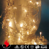 20L garland warm white LED string lights with acrylic beads