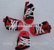 Big Size Red pet dog shoes PS06 With canvas / PVC for Summer Non-slip