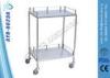 Stainless Steel Double Layers Medical Trolleys Apparatus Cart Instrument