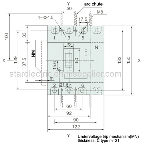 KXM2E moulded case circuit breaker series MCCB MCB